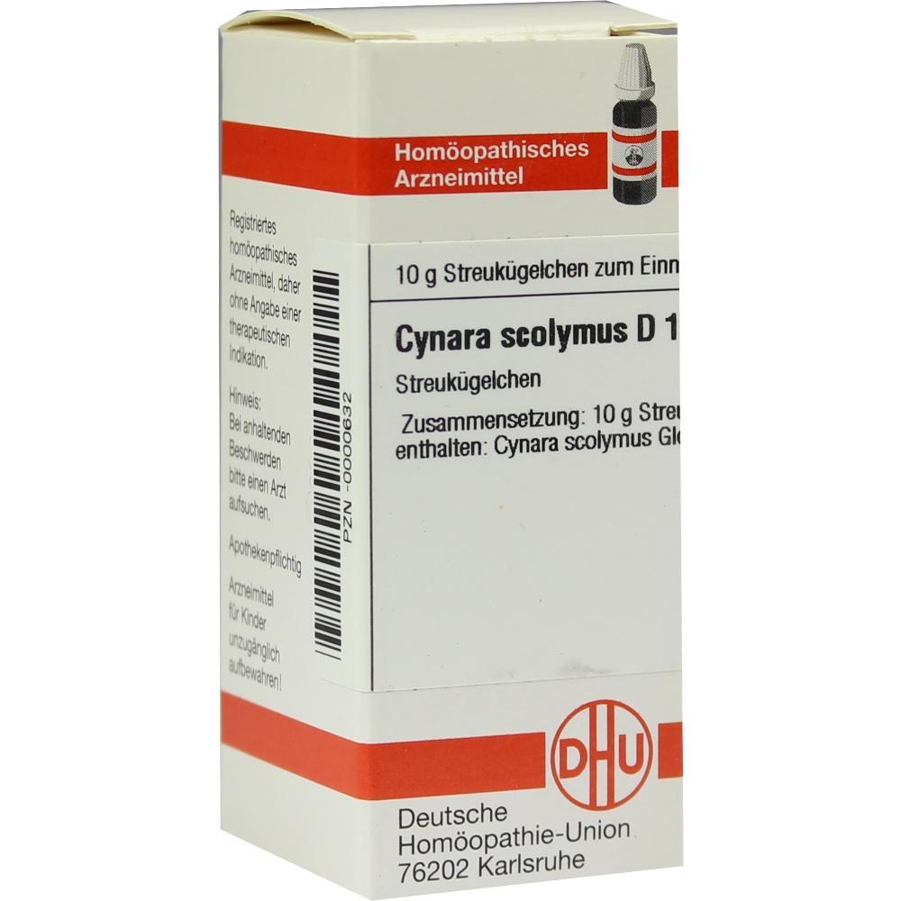 Schachtel mit homöopathischen Streukügelchen von Cynara scolymus.