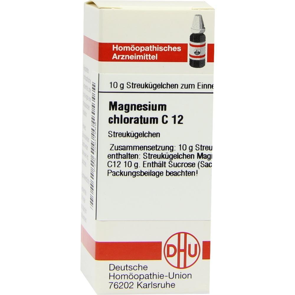 Schachtel mit homöopathischen Magnesium Streukügelchen von der Deutschen Homöopathie-Union.