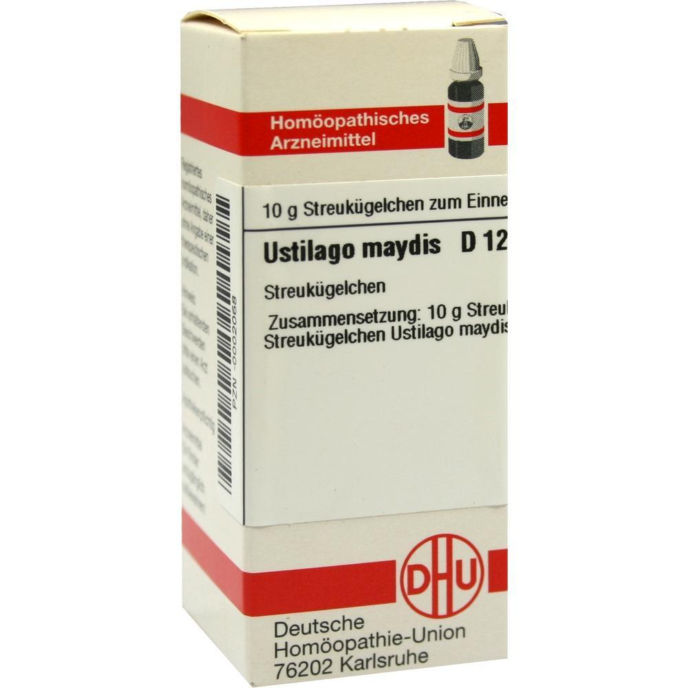 Eine Verpackung für homöopathische Streukügelchen von DHU.