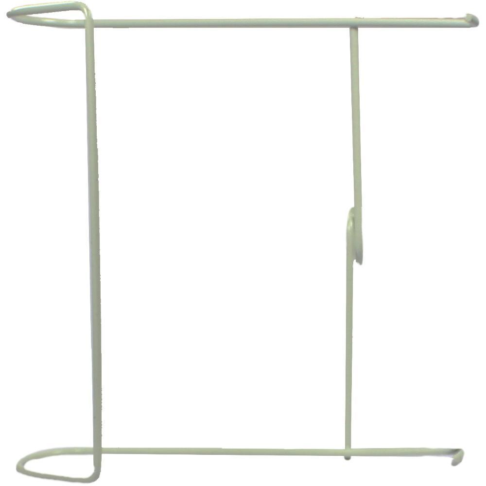 Ein einfacher, wei&szlig;er Drahtb&uuml;gel in rechteckiger Form.