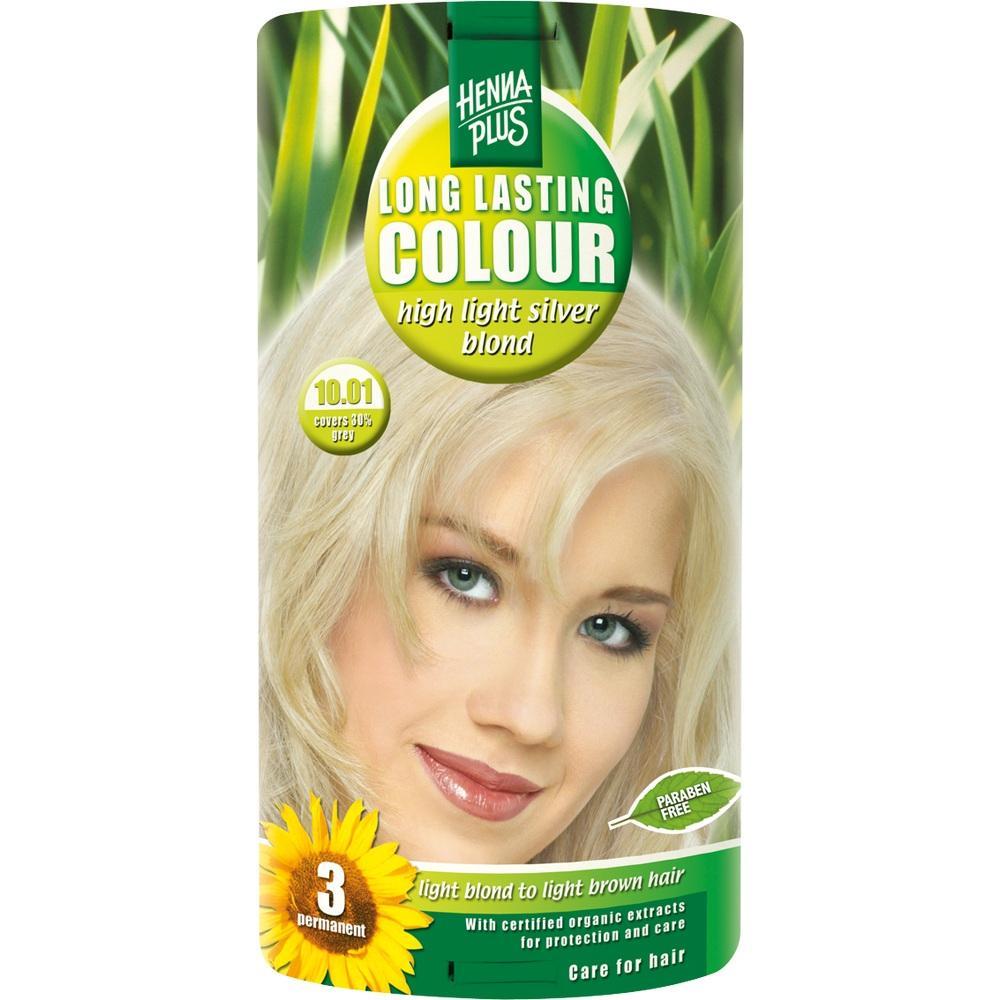 Eine Haarfärbemittel-Verpackung zeigt eine Frau mit blondem Haar.