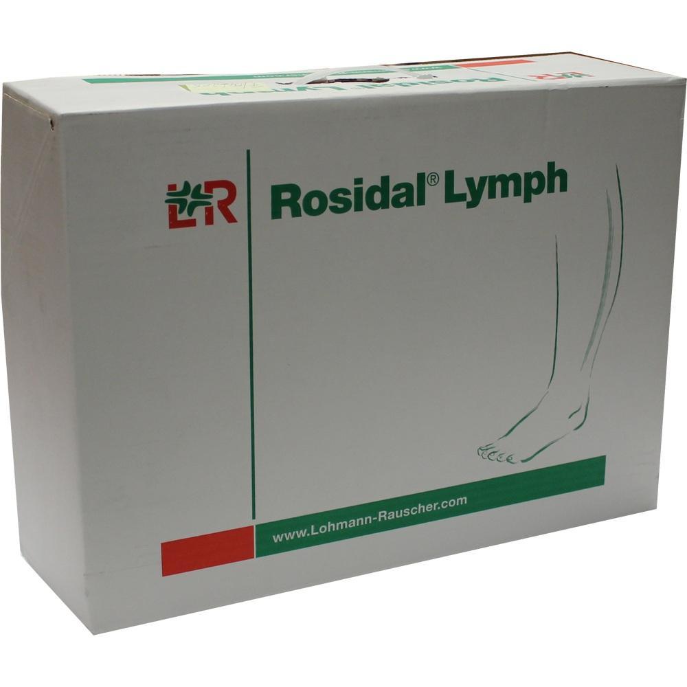 Eine weiße Box mit der Aufschrift "Rosidal Lymph" und einer Zeichnung von Beinen.