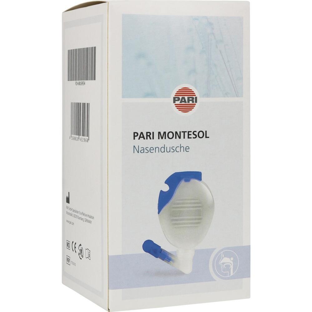 Eine Verpackung für eine Nasendusche von Pari Montesol.