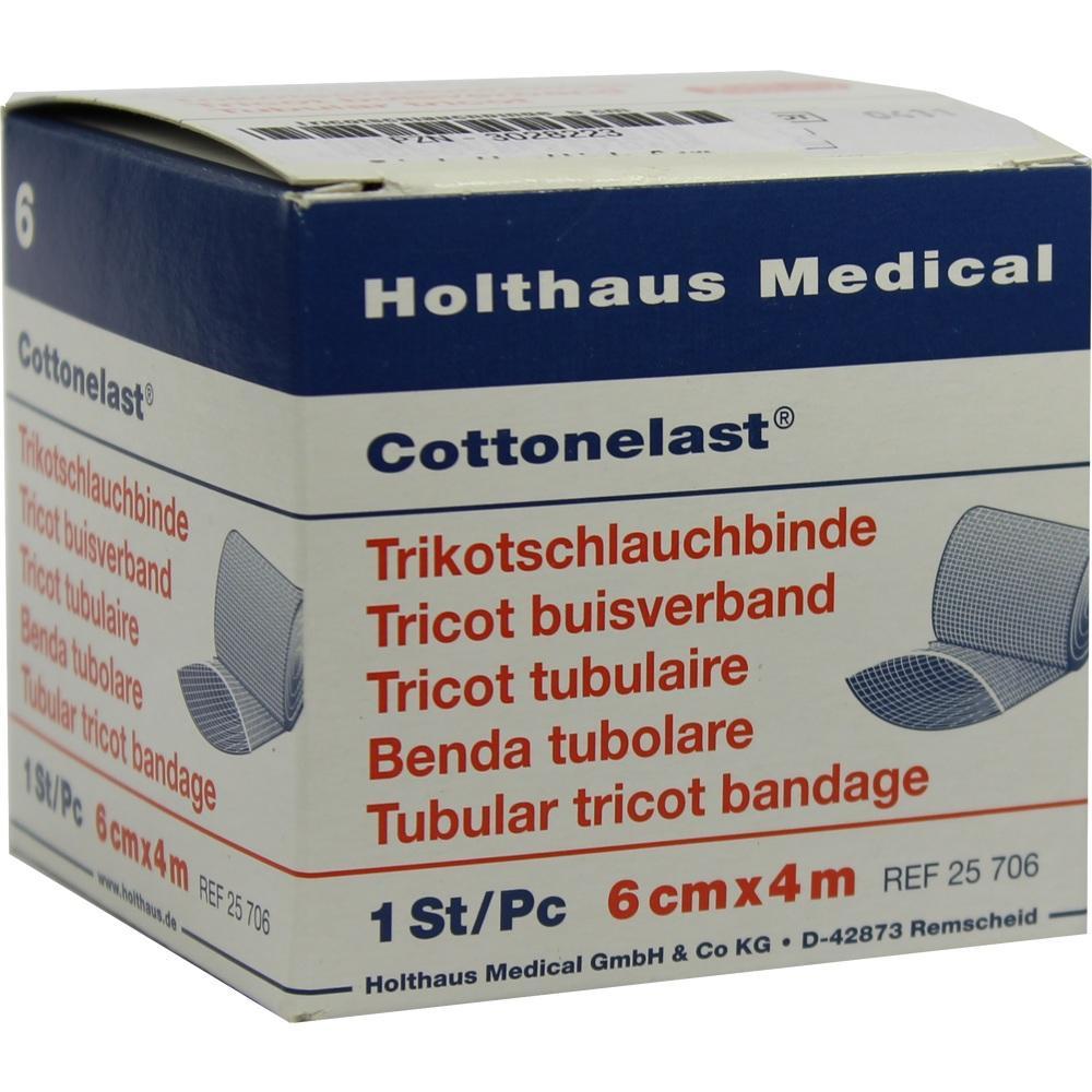 Eine Box von Holthaus Medical mit einer Trikotschlauchbinde, 6 cm x 4 m.