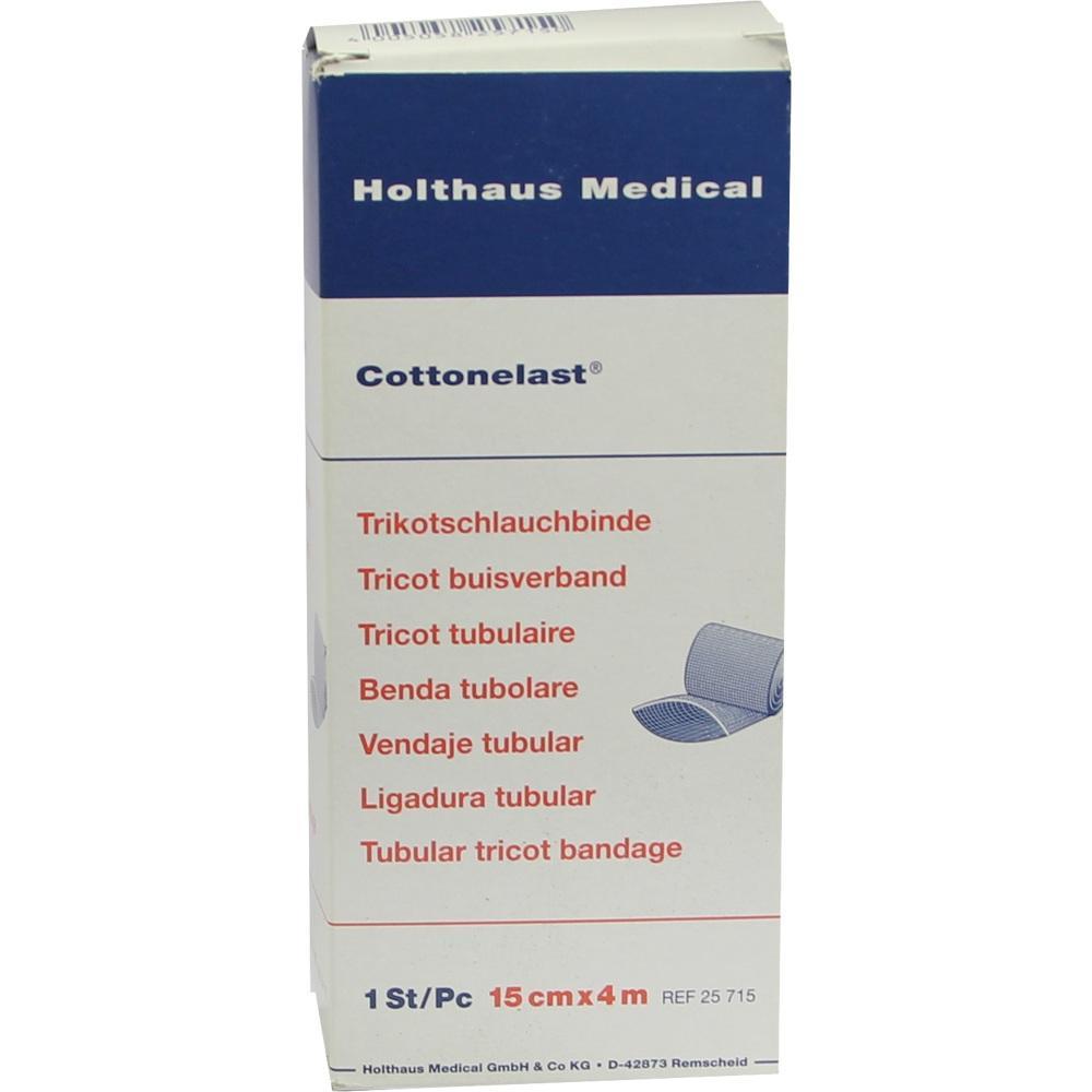 Eine Packung mit einer elastischen Schlauchbinde von Holthaus Medical.