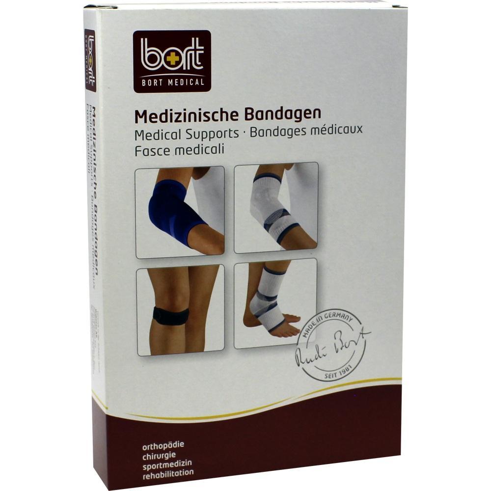 Verpackung mit medizinischen Bandagen für Knie und Fuß in verschiedenen Ausführungen.