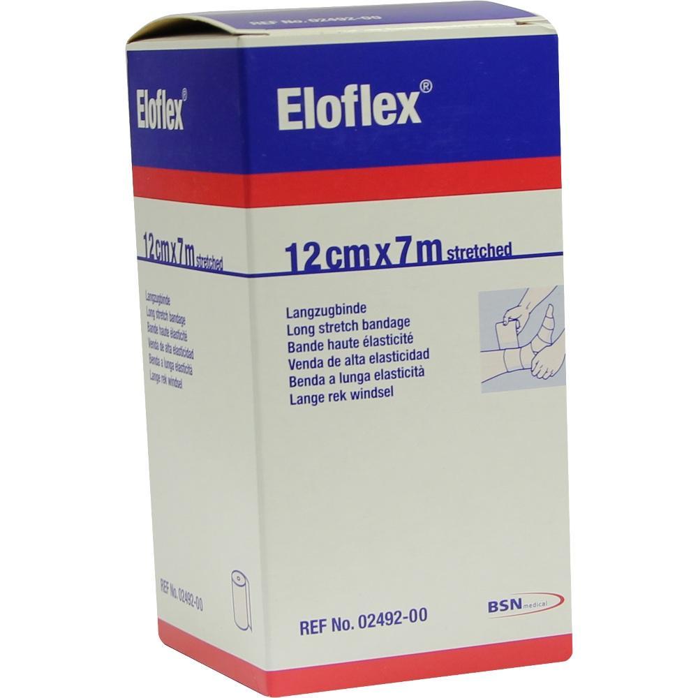 Eine Packung Eloflex Bandage mit den Maßen 12cm x 7m.
