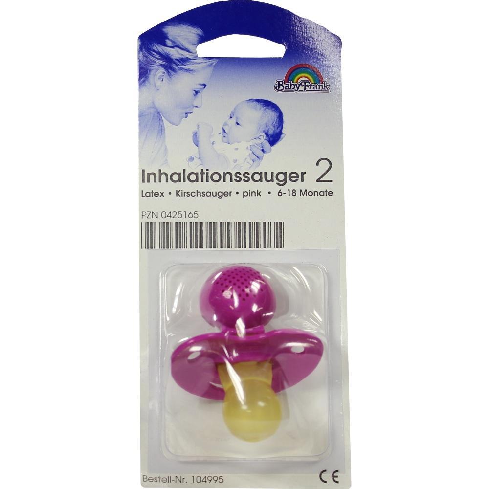 Ein pinker Inhalationssauger f&uuml;r Babys in einer Verpackung.