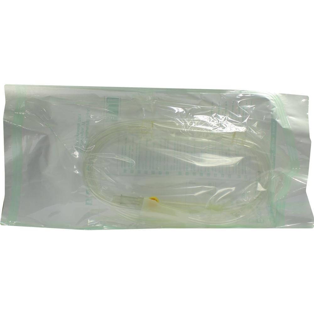 Ein transparent verpackter Schlauch ist in einer Plastikt&uuml;te zu sehen.