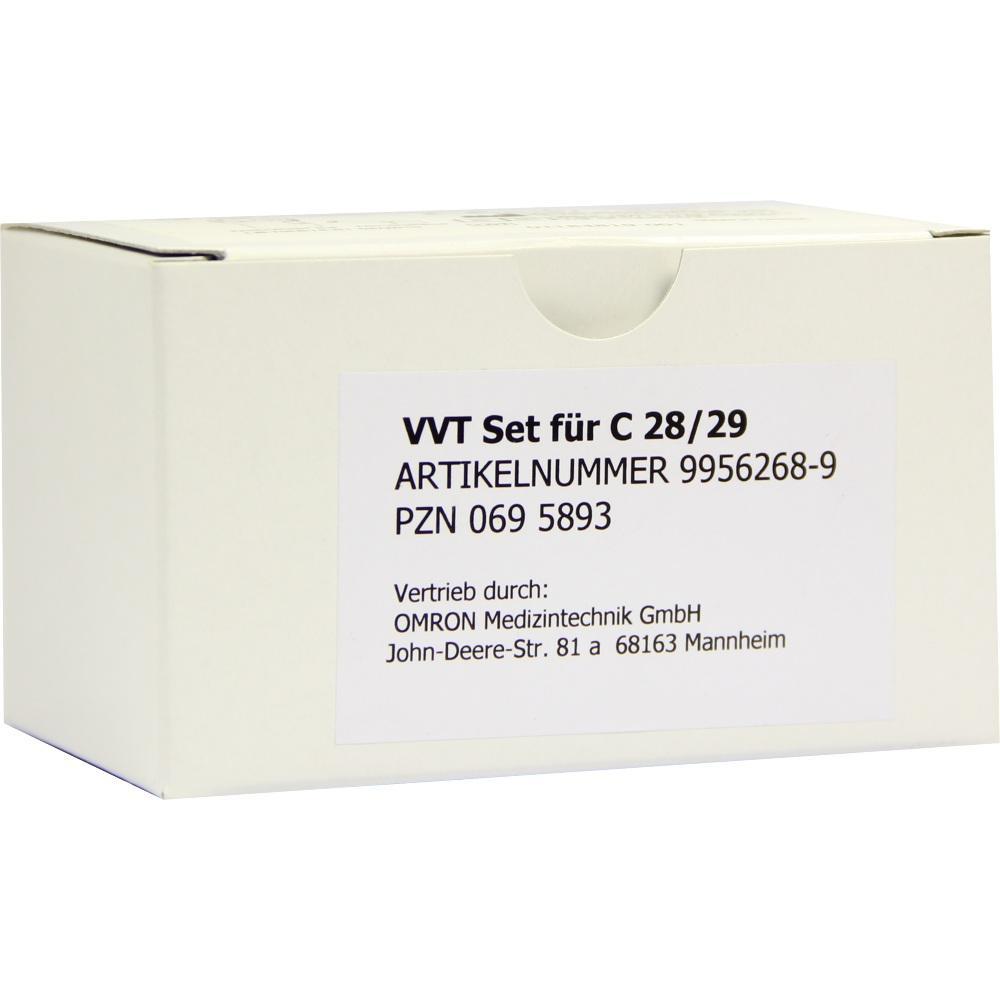 Weiße Verpackung mit der Aufschrift "VVT Set für C 28/29" und einer Artikelnummer.