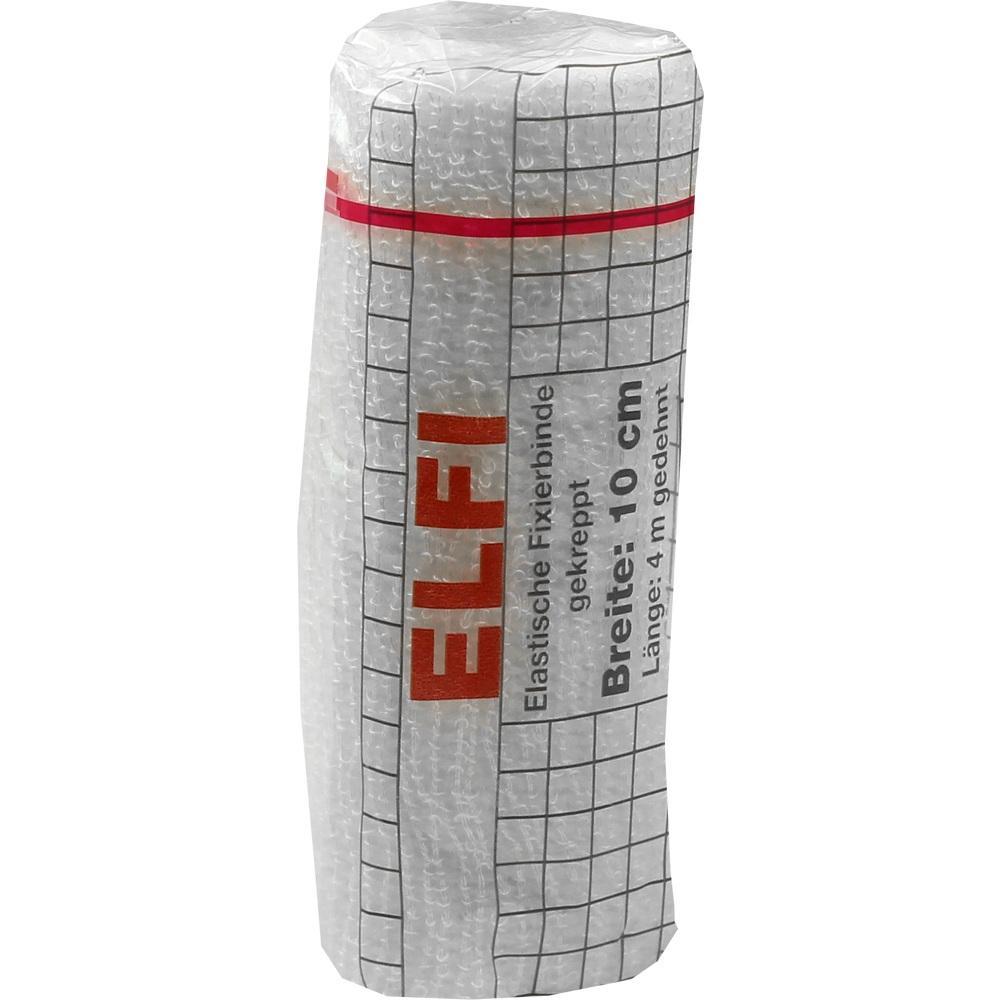 Eine weiße, elastische Fixierbinde ist in Plastik verpackt.