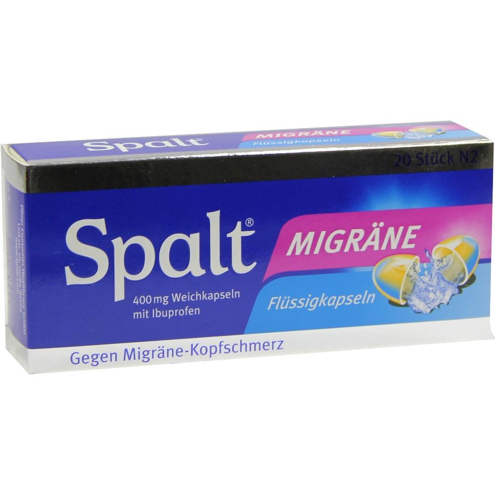 Eine Packung Schmerzmittel gegen Migräne mit Ibuprofen.