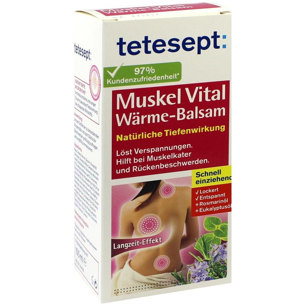 Eine Packung Muskel Vital Wärme-Balsam zur Linderung von Verspannungen.