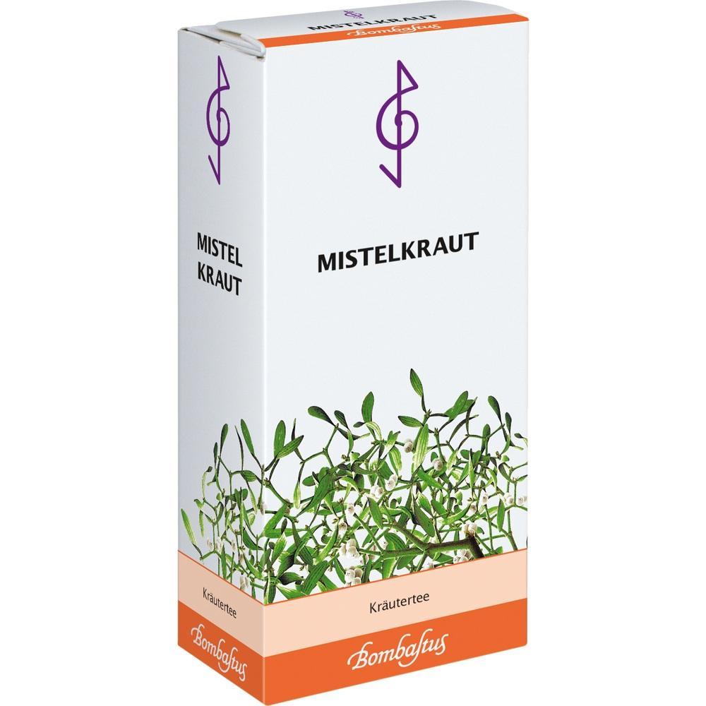 Eine Packung Kräutertee mit der Aufschrift "Mistelkraut".
