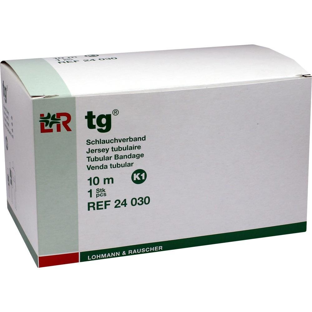 Weiße Verpackung mit der Aufschrift "Schlauchverband" und weiteren Details auf der Vorderseite.