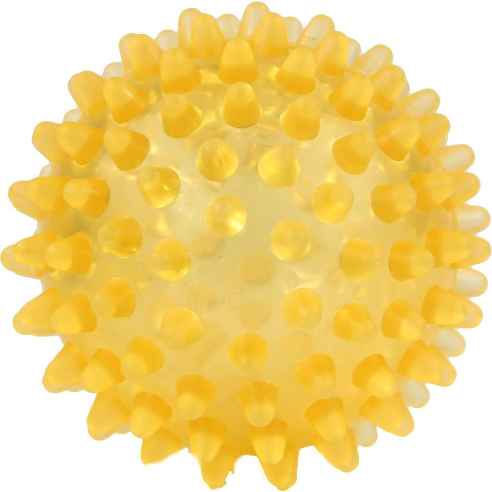 Gelber Noppenball mit vielen kleinen Spitzen.