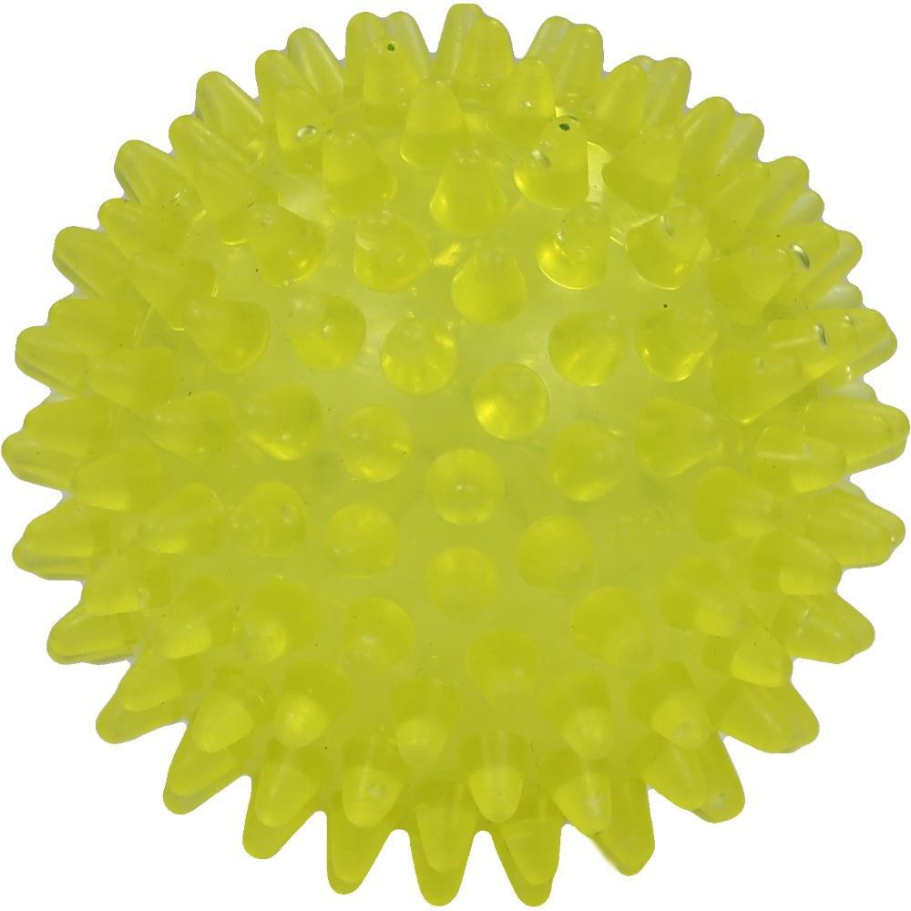 Gelber Noppenball mit vielen kleinen Spitzen.
