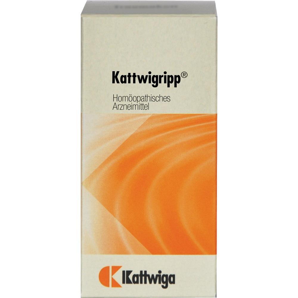 Eine Schachtel mit dem homöopathischen Arzneimittel "Kattwigripp".