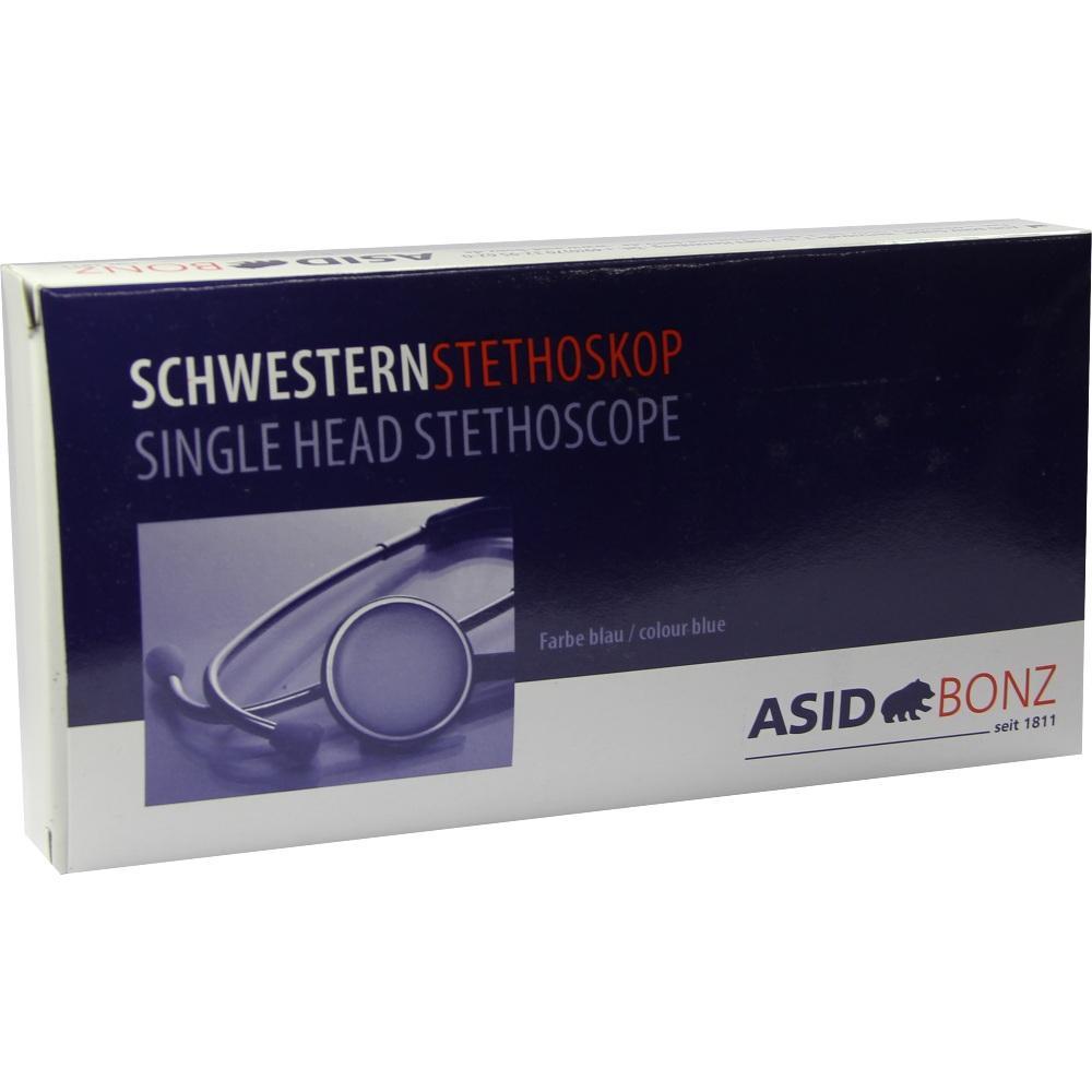 Eine Verpackung f&uuml;r ein blaues Stethoskop.