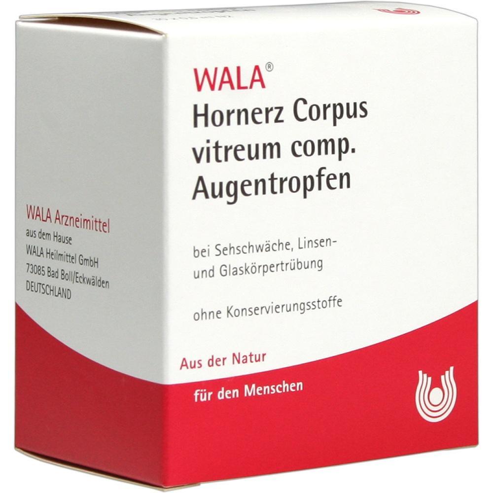 Wei&szlig;e Verpackung mit rotem Streifen und Aufschrift &uuml;ber Augentropfen von WALA.
