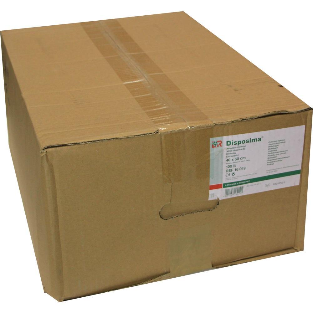 Ein brauner Pappkarton mit einem weißen Etikett an der Seite.