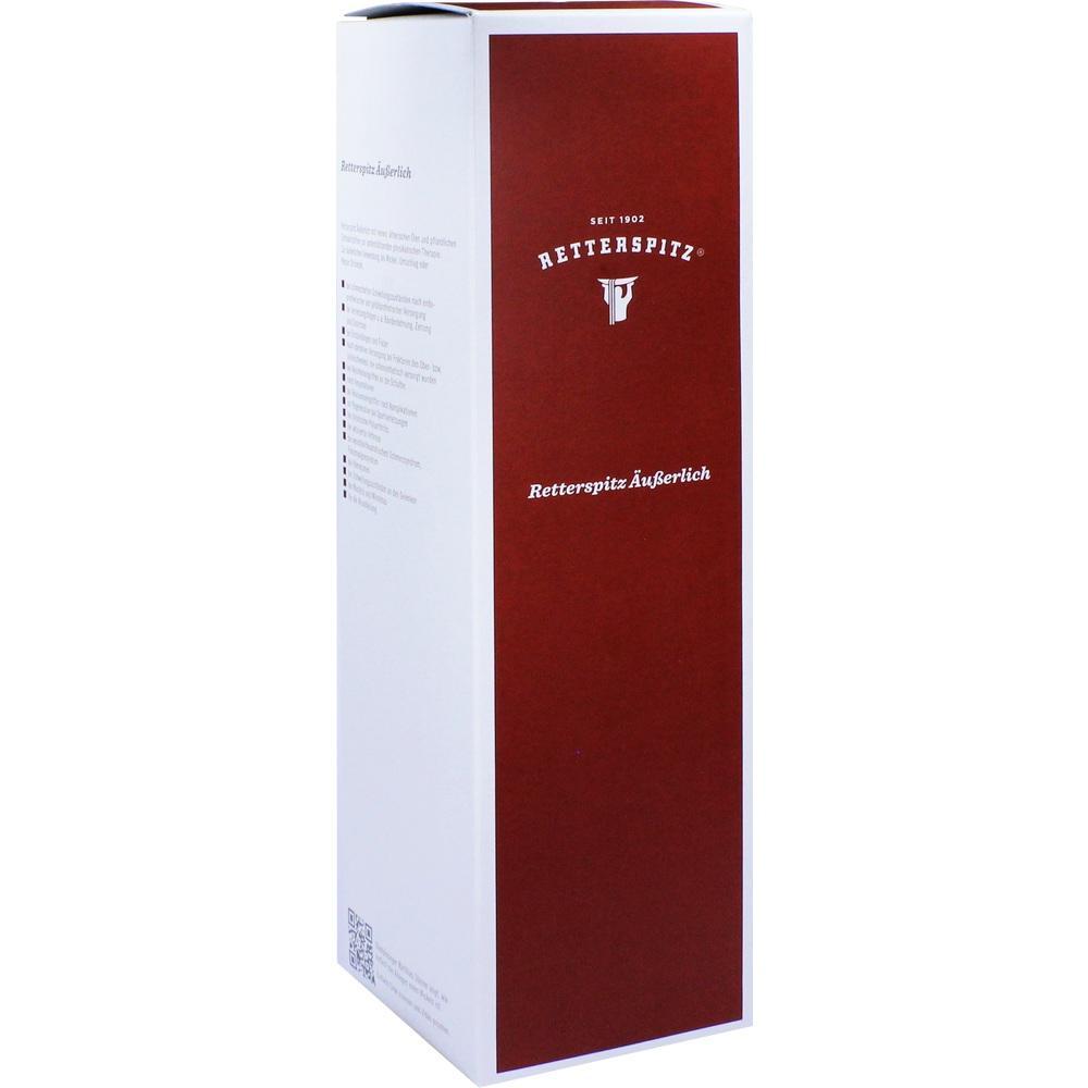 Eine Verpackung von Retterspitz äußerlich mit rotem und weißem Design.