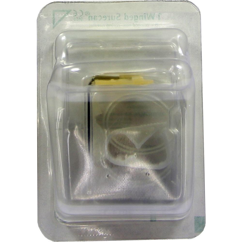 Ein kleines Ger&auml;t ist in einer durchsichtigen Plastikverpackung.