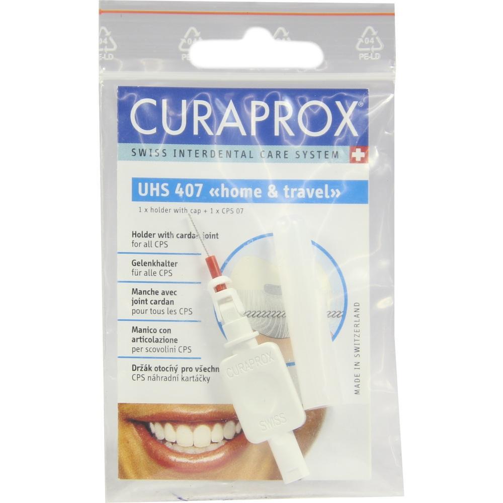 Verpackung von Curaprox Interdentalbürste für Reise und Zuhause.