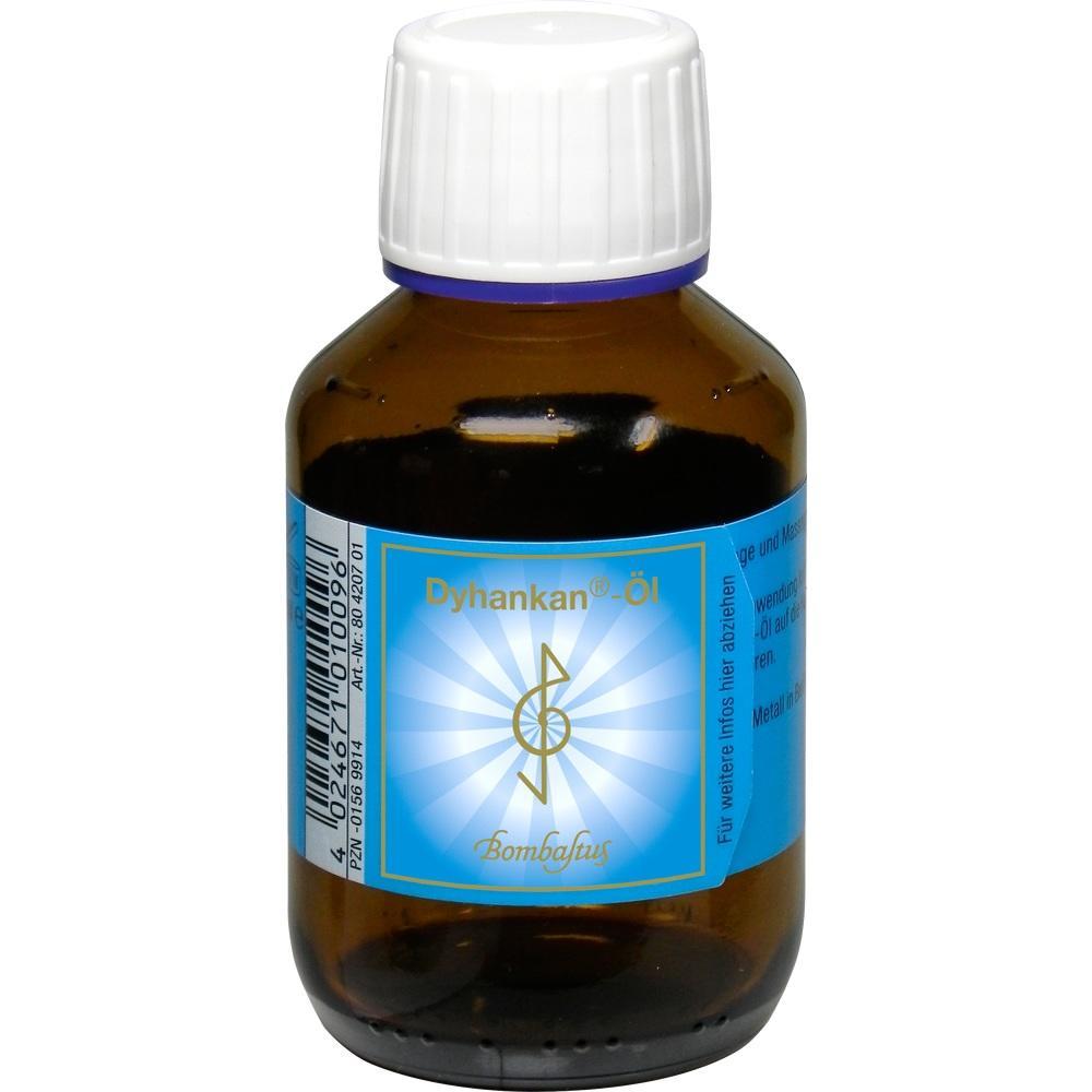 Braune Glasflasche mit weißem Deckel und blauem Etikett.