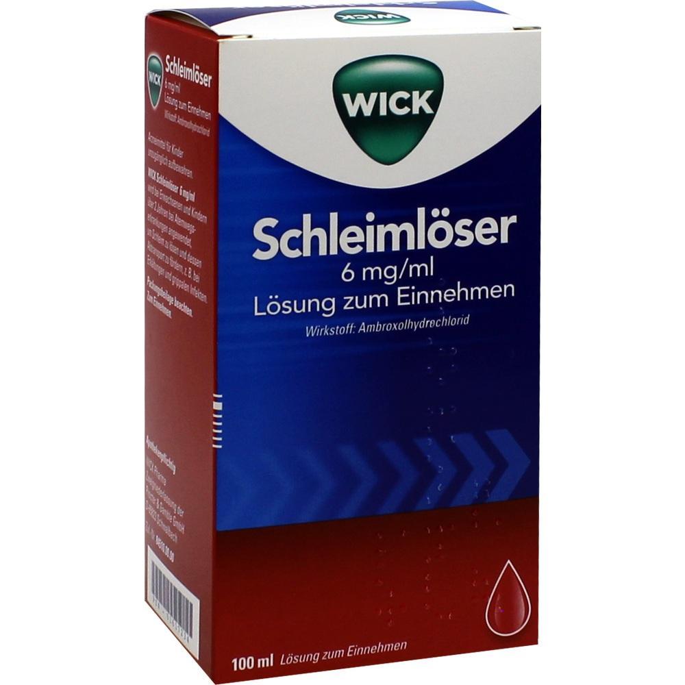 Eine Packung Schleiml&ouml;ser von Wick, 100 ml, zum Einnehmen.