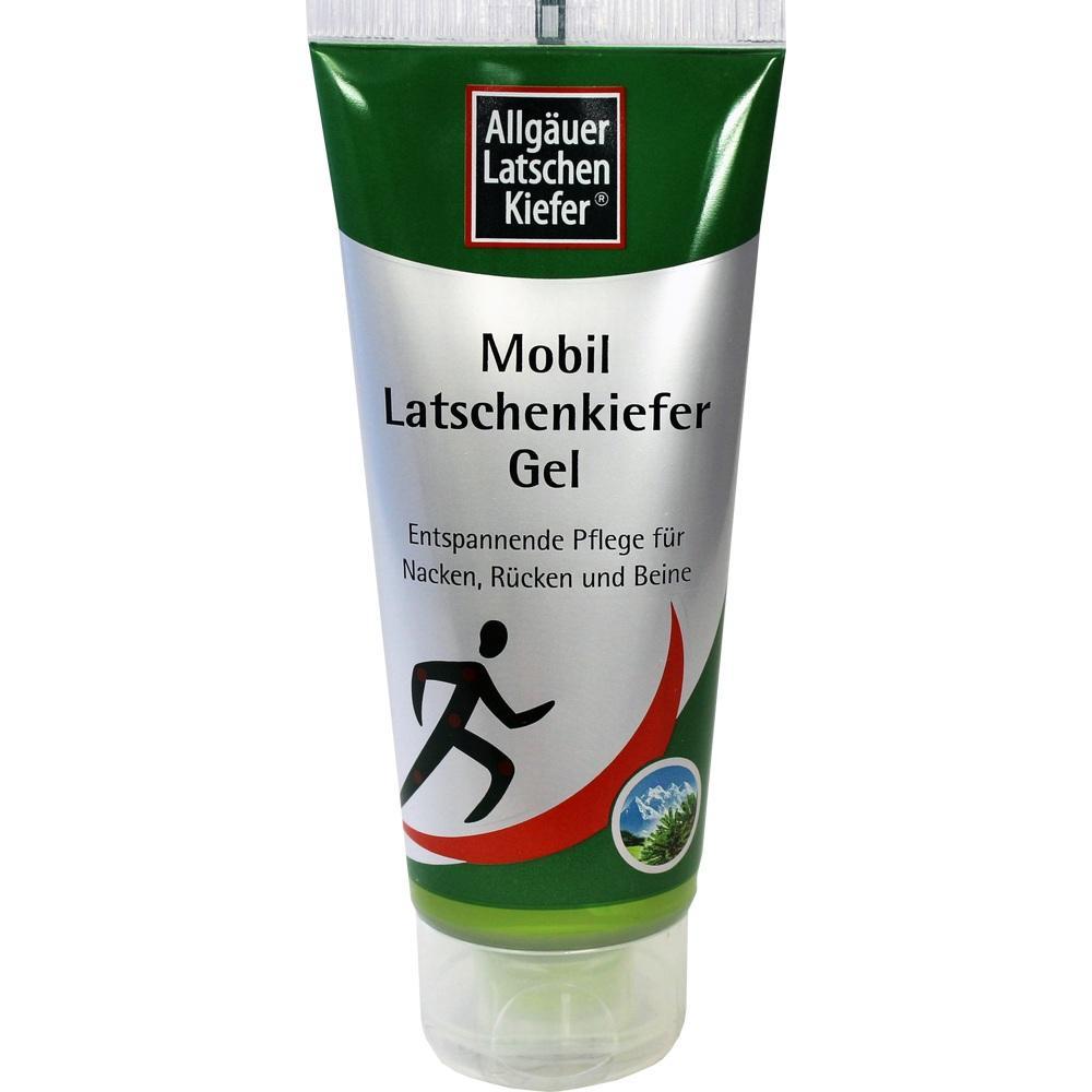 Tube mit Latschenkiefer-Gel zur Pflege von Nacken, R&uuml;cken und Beinen.