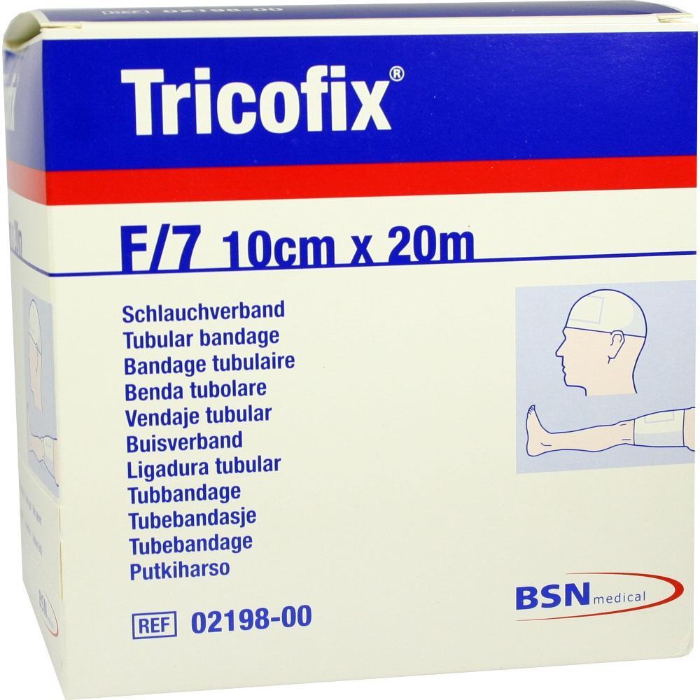 Verpackung des Tricofix-Schlauchverbandes mit Maßen 10 cm x 20 m.