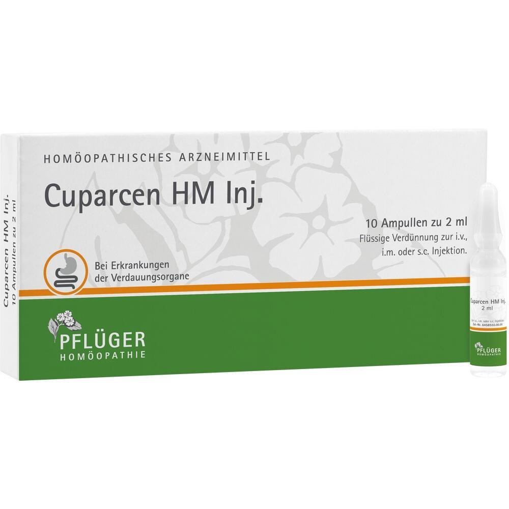 Die Packung zeigt hom&ouml;opathische Ampullen f&uuml;r Verdauungsbeschwerden.