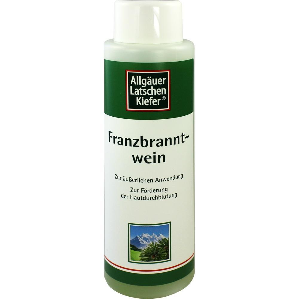 Eine Flasche Franzbranntwein f&uuml;r die Hautanwendung.