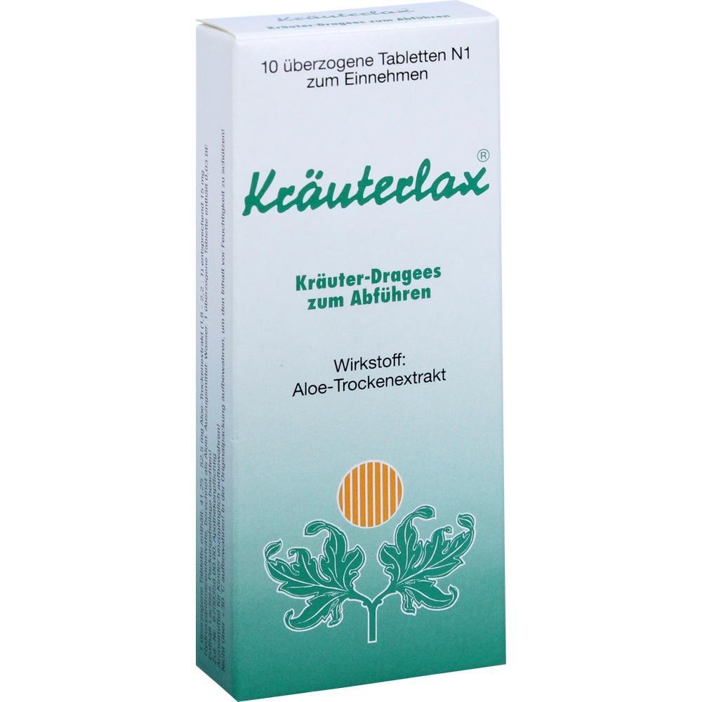 Verpackung von Kr&auml;uter-Tabletten mit Aloe zur Verdauungshilfe.