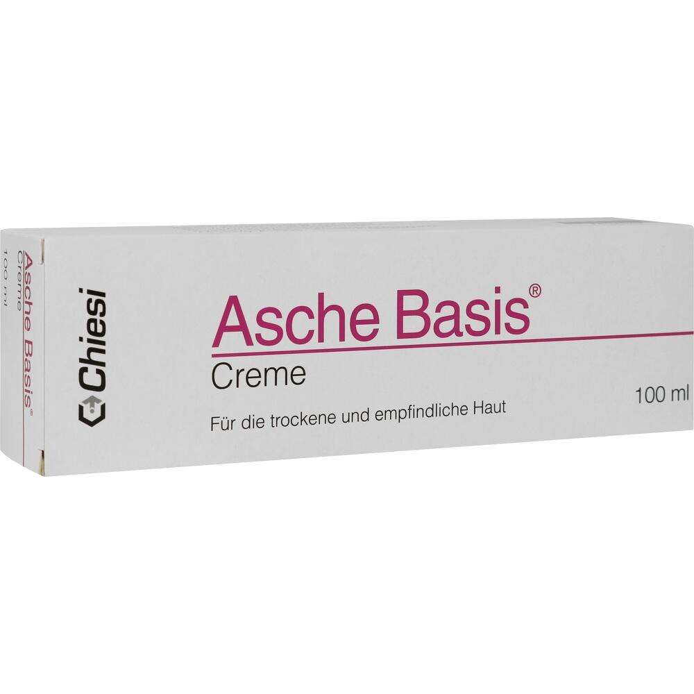 Wei&szlig;e Verpackung der Asche Basis Creme f&uuml;r trockene Haut, 100 ml.