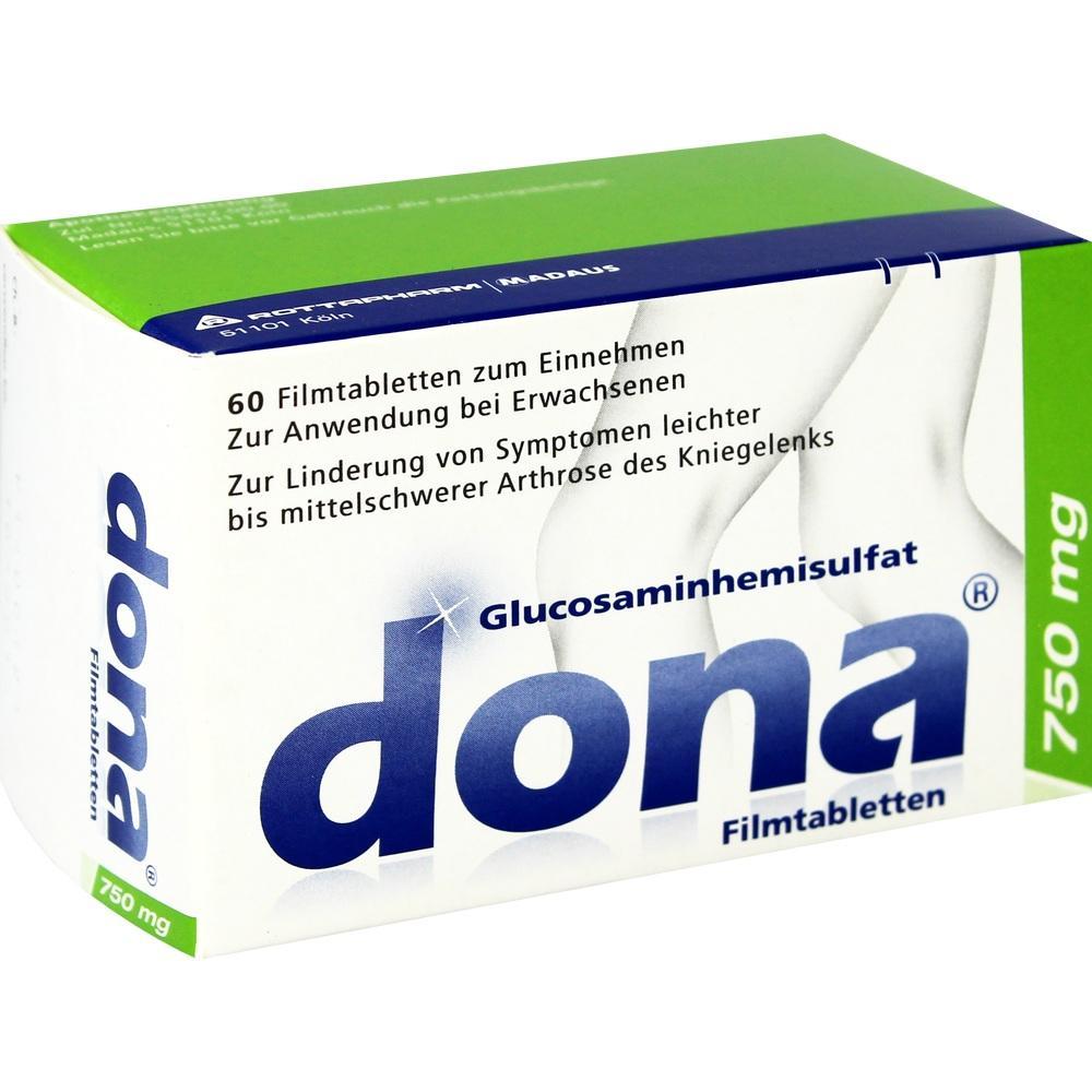 Eine Packung mit 60 Tabletten zur Linderung von Knieschmerzen.