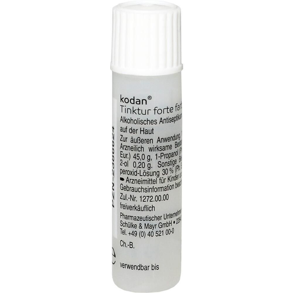 Weiße Plastikflasche mit schwarzem Text und weißem Schraubverschluss.