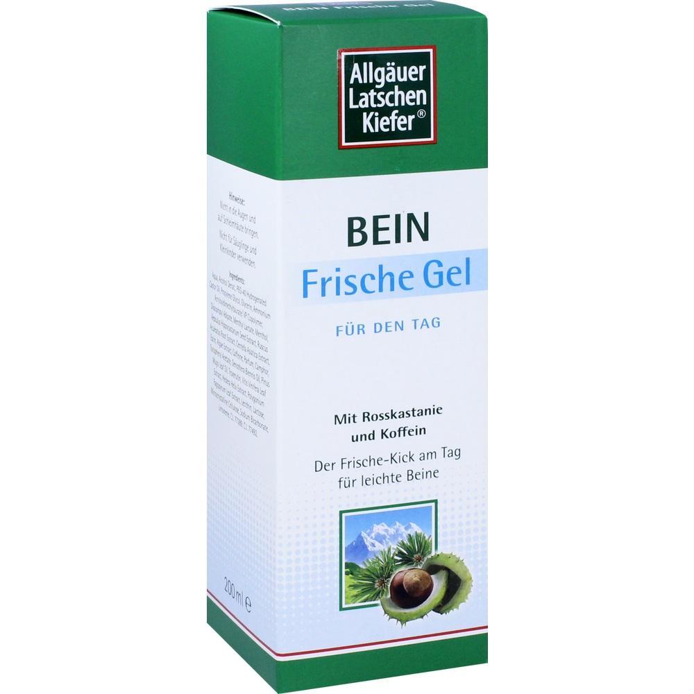 Verpackung eines Frische-Gels f&uuml;r die Beine mit Rosskastanie und Koffein.