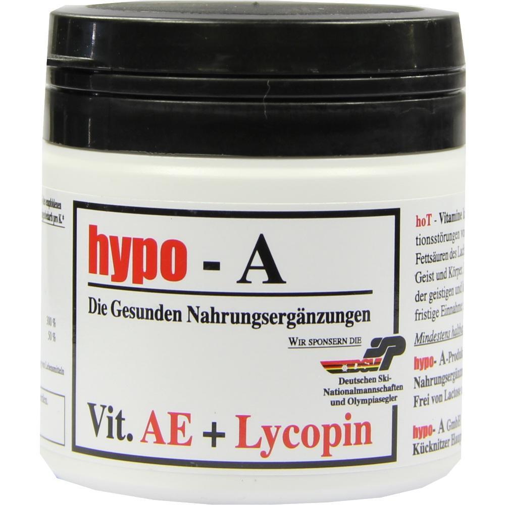Eine Dose Nahrungsergänzungsmittel mit der Aufschrift "hypo-A".