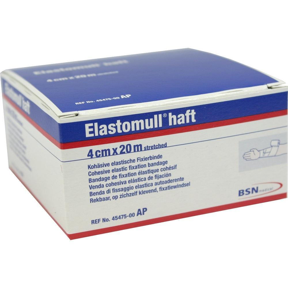 Eine Schachtel mit Elastomull Haft, einem elastischen Fixierbinde.