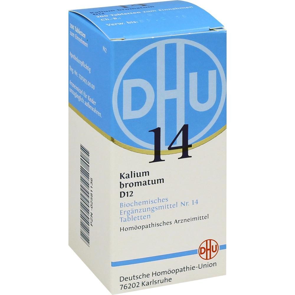 Eine Packung Kalium bromatum Tabletten von der Deutschen Homöopathie-Union.