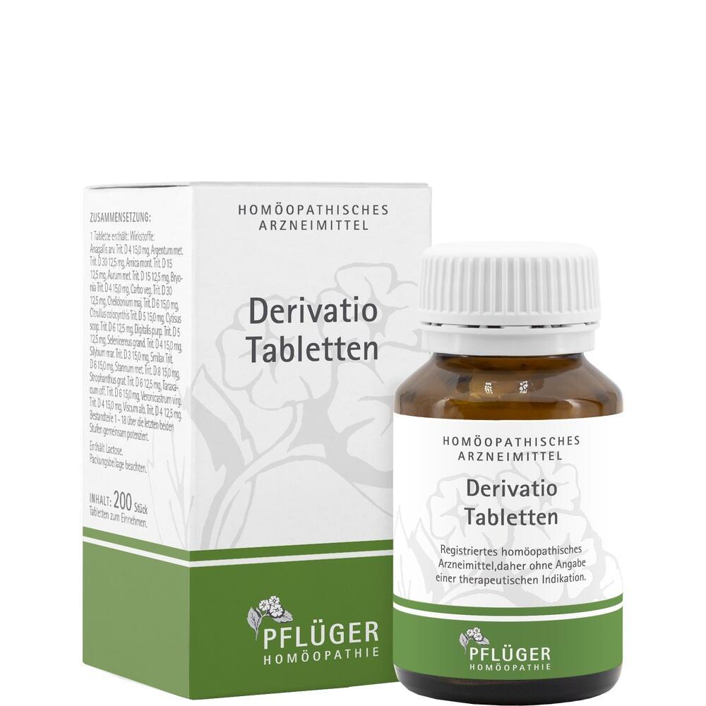 Braunes Fläschchen und Schachtel mit homöopathischen Tabletten der Marke Pflüger.
