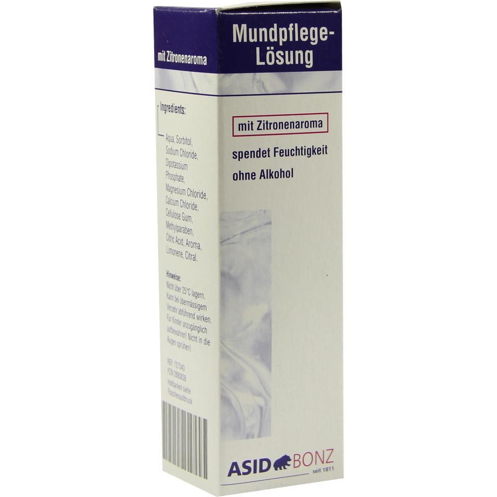 Verpackung einer Mundpflegel&ouml;sung mit Zitronenaroma.