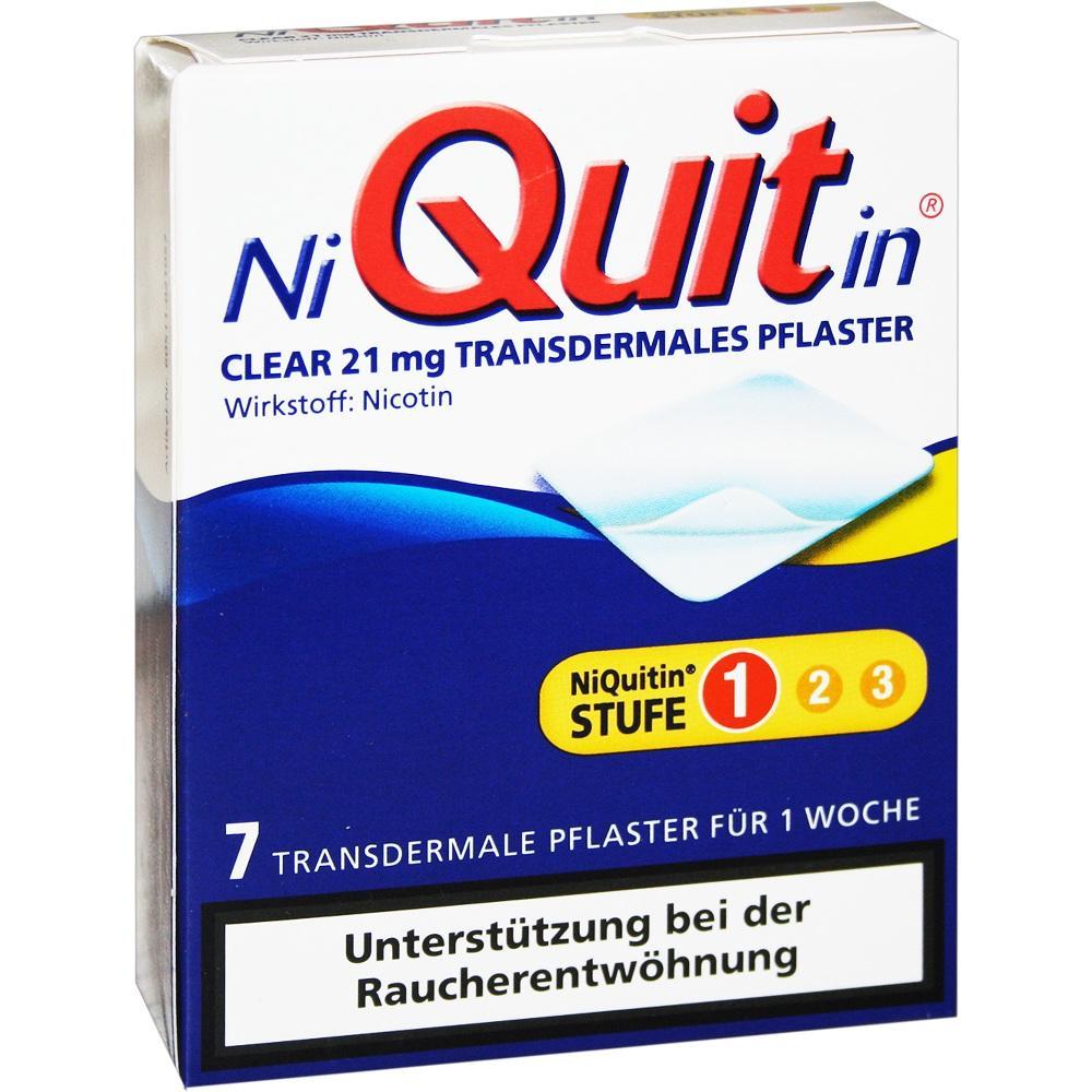 Verpackung von Nikotinpflastern zur Unterstützung bei der Raucherentwöhnung.