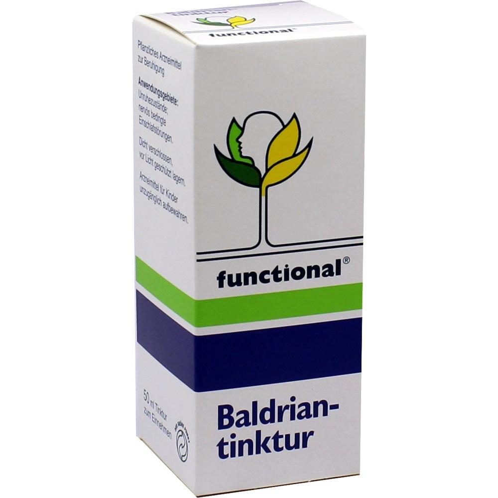 Eine Schachtel mit Baldriantinktur zur Beruhigung.
