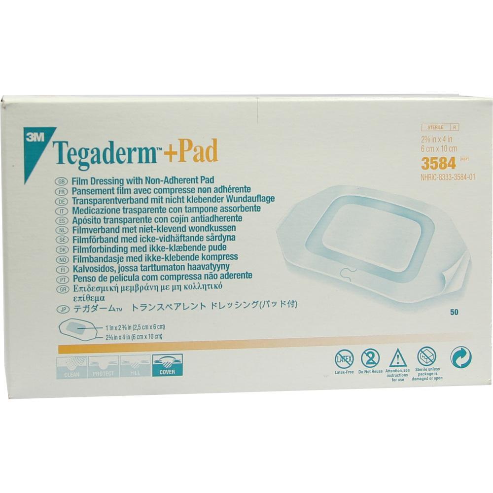 Eine Packung mit transparenten Wundauflagen von Tegaderm.