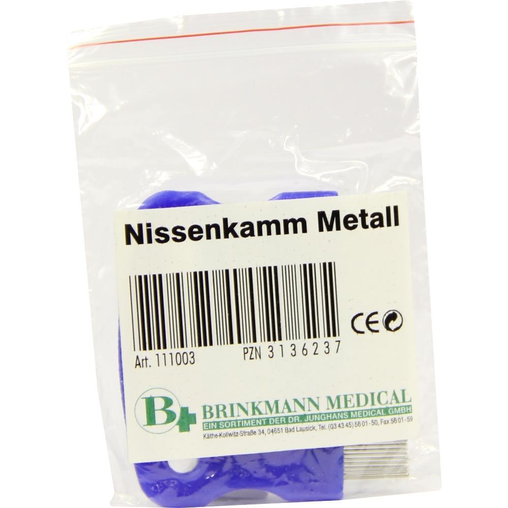 Ein Metall-Nissenkamm in einer Plastikt&uuml;te.