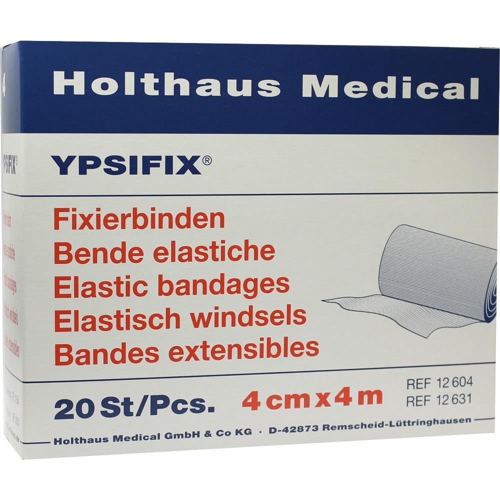 Eine Packung elastischer Fixierbinden mit der Aufschrift "Holthaus Medical YPSIFIX".