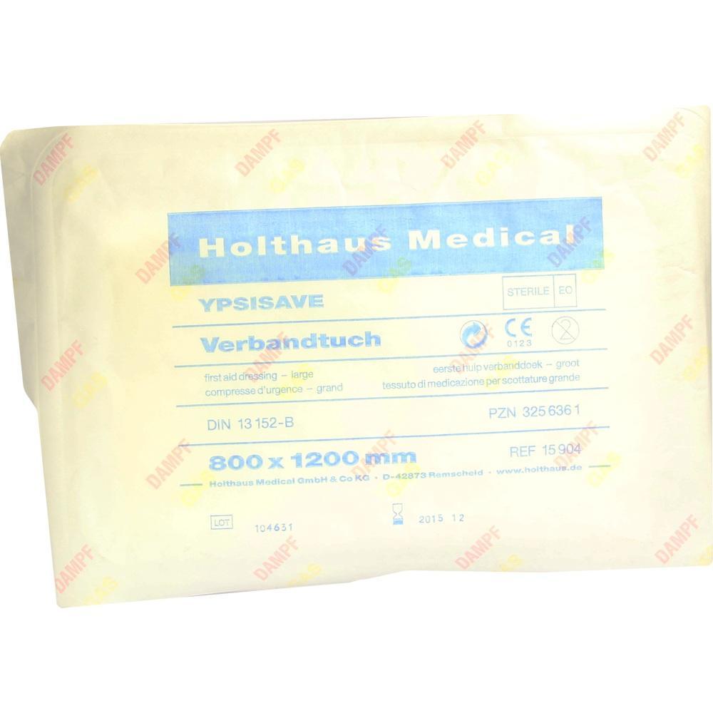 Verpacktes, steriles Verbandtuch von Holthaus Medical, 800x1200 mm gro&szlig;.